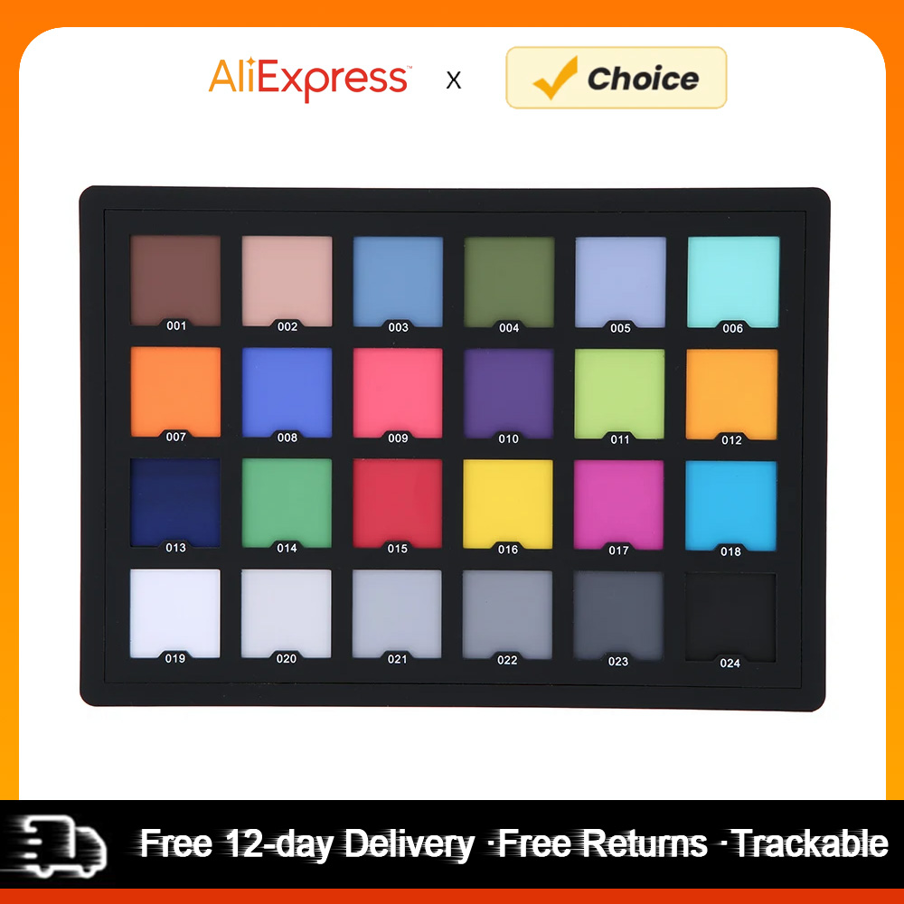 Color Checker Card - اختبار بطاقة احترافي مكون من 24