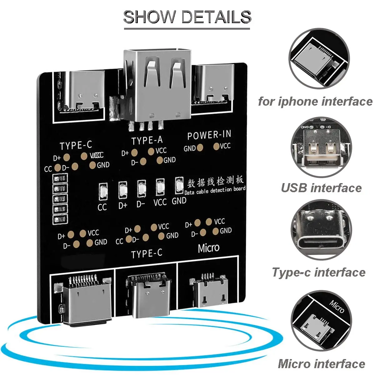 Tethering Cable Usb - DT3 كابل بيانات لوحة الكشف Type-C