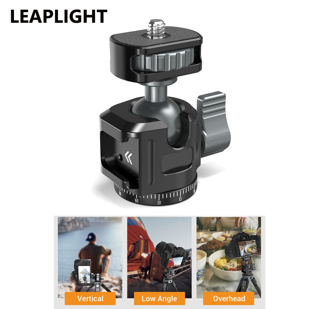Fluid Head Tripod - LEAPLIGHT معدن كرة صغيرة رئيس 360