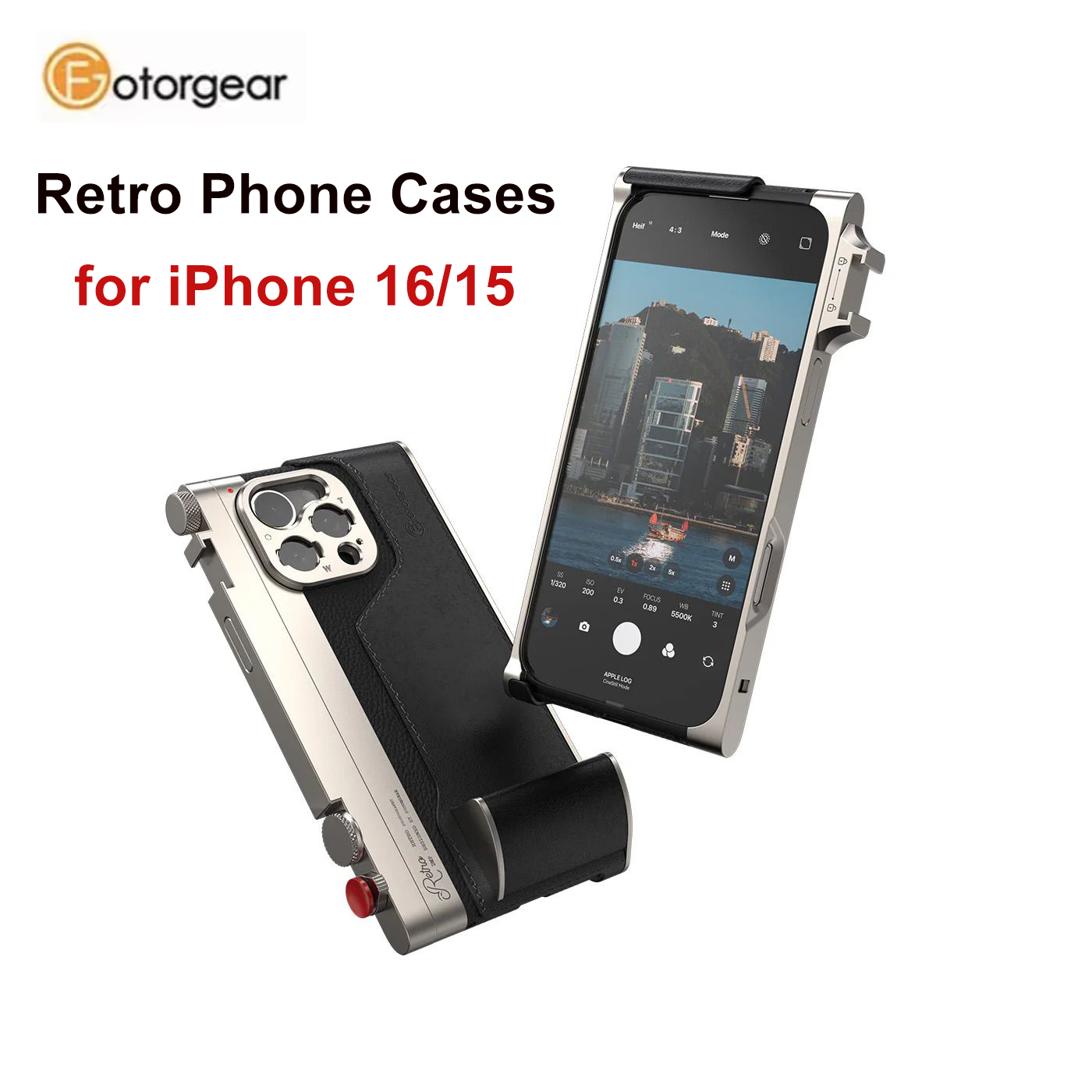 Photography With Iphone 15 - مجموعة Fotorgear Retro الاحترافية للتصوير الفوتوغرافي
