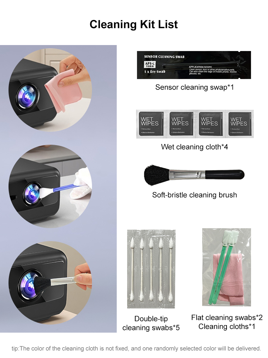 Lens Cleaning Kit - طقم تنظيف الغبار للبروجيكتور، منظف عدسة