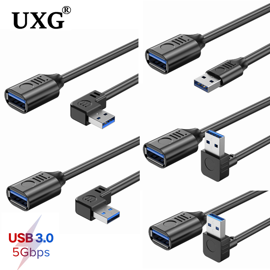 Photography Date - USB 3.0 يمين/يسار/أعلى/أسفل زاوية 90 درجة