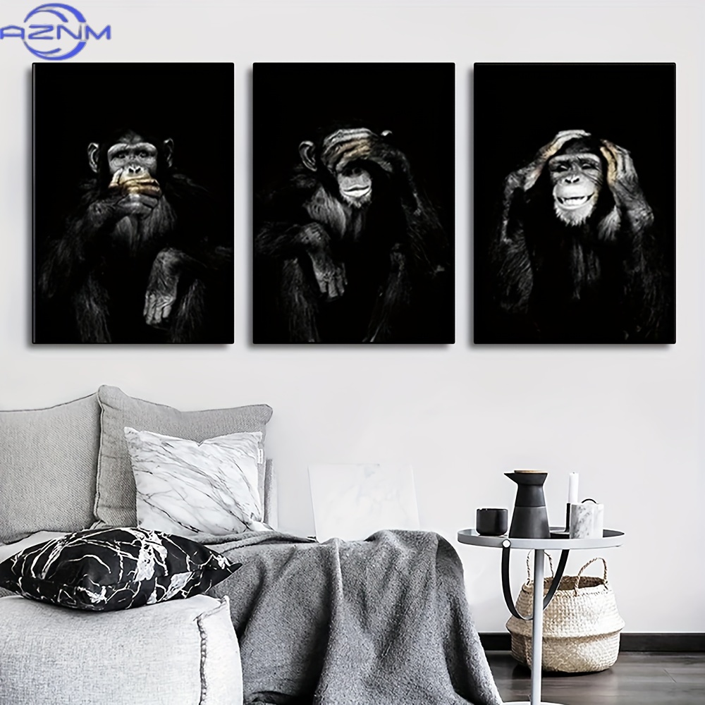 Photography Black And White - مجموعة من 3 ملصقات كبيرة الحجم