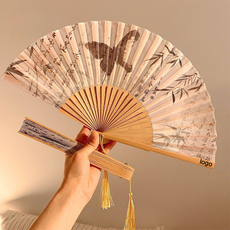 مروحة يدوية من الخيزران قابلة  - مراجعة Photography Date وسعره