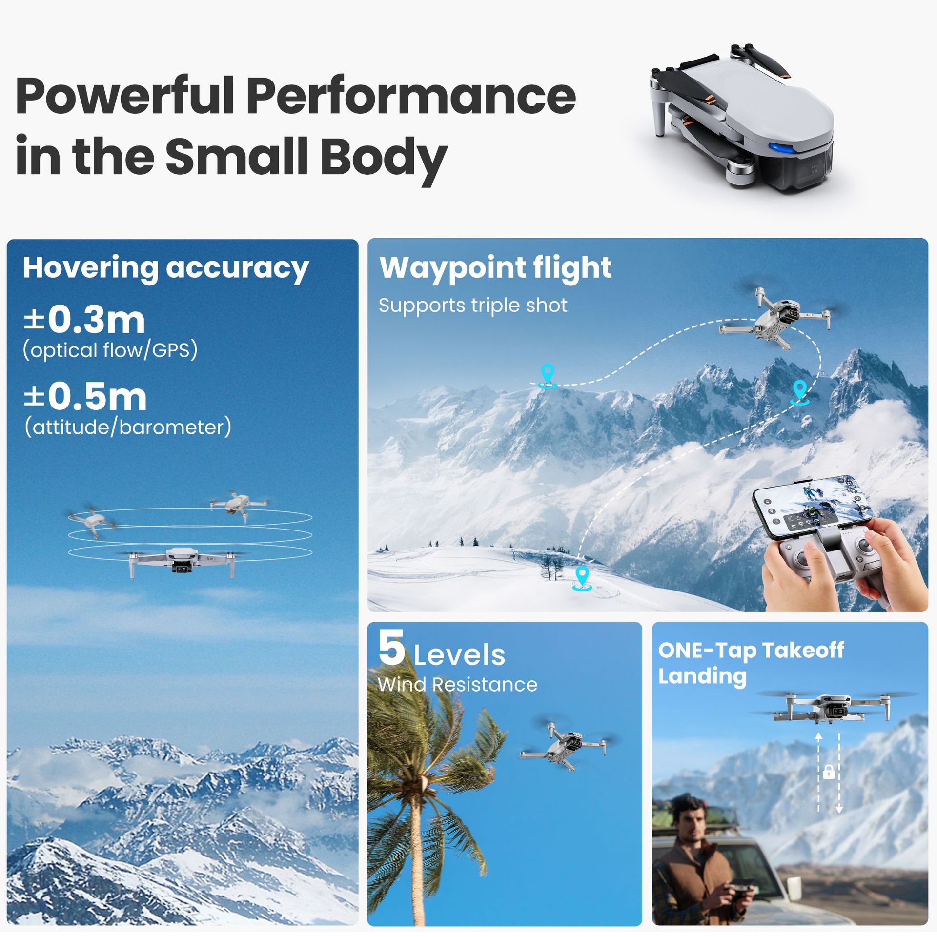 طائرة بدون طيار بدقة 4K عالية  - مراجعة Photography High Key وسعره