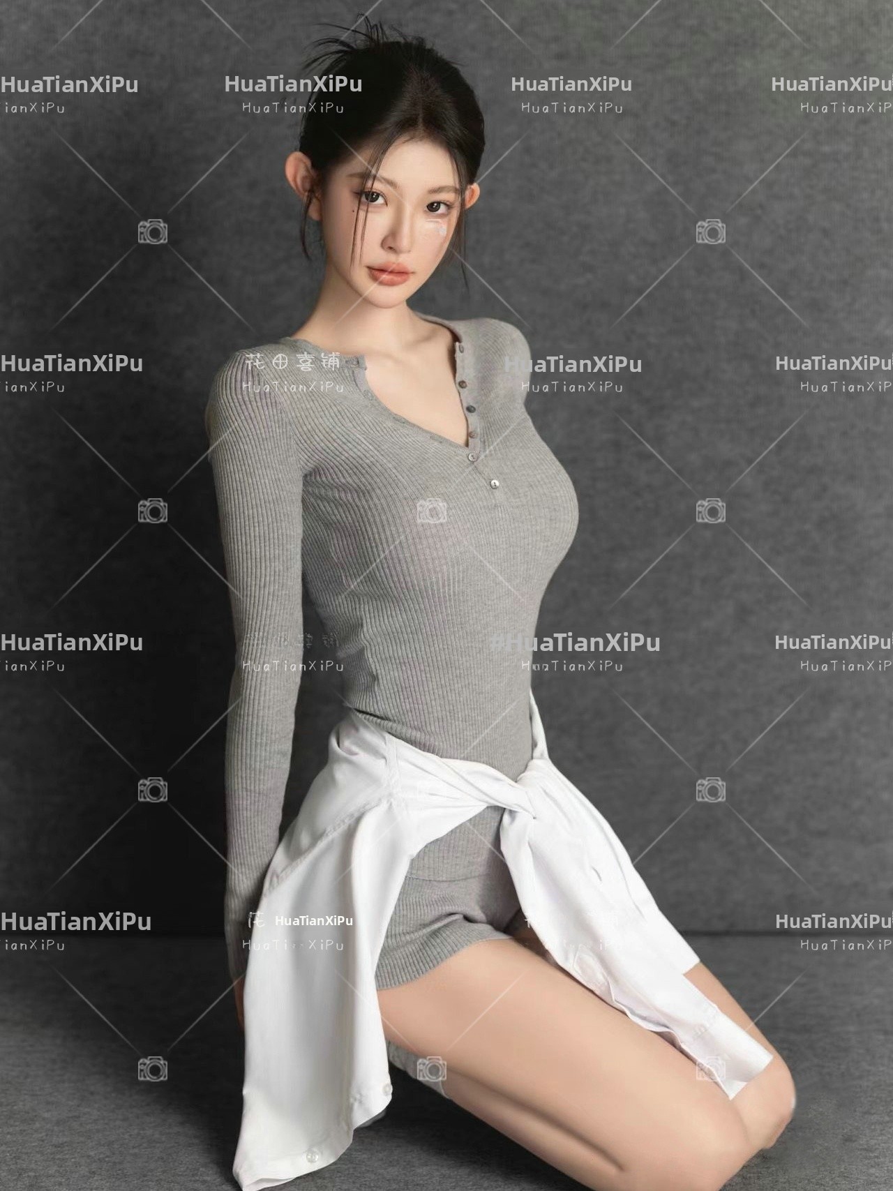 سترة رمادية مطبوعة بالصور الفن - مراجعة Photography Studio وسعره