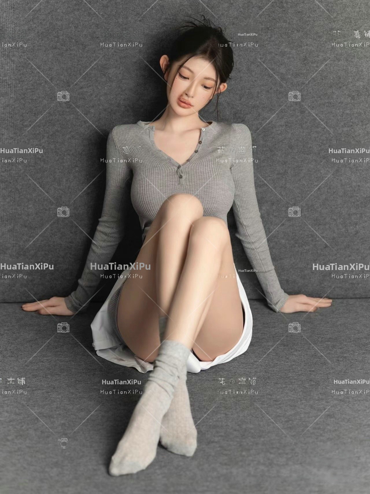 سترة رمادية مطبوعة بالصور الفن - مراجعة Photography Studio وسعره