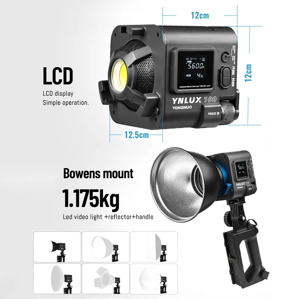 ضوء فيديو LED محمول باليد YONG - مراجعة Photography Studio وسعره