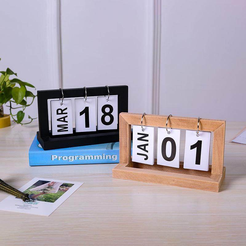 تقويم خشبي دائم قابل للقلب لعر - مراجعة Photography Date وسعره