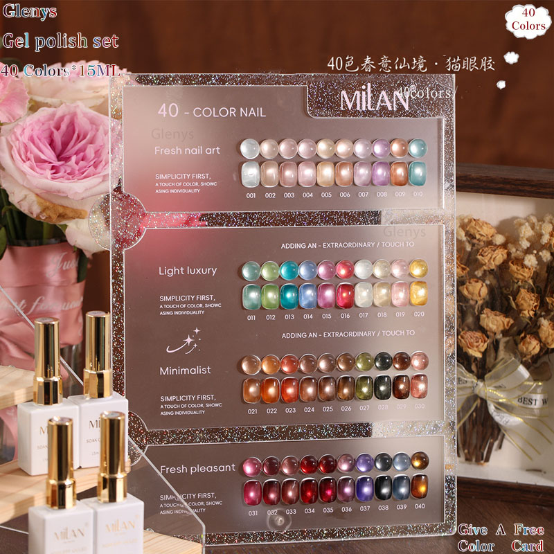 جل طلاء أظافر غلينيس 60.50.40  - مراجعة Color Checker Card وسعره