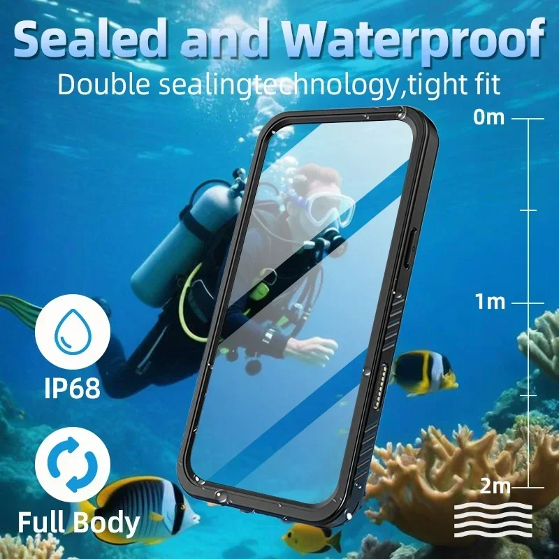 360 °   حافظة مقاومة للماء بمع - مراجعة Photography With Iphone 15 وسعره
