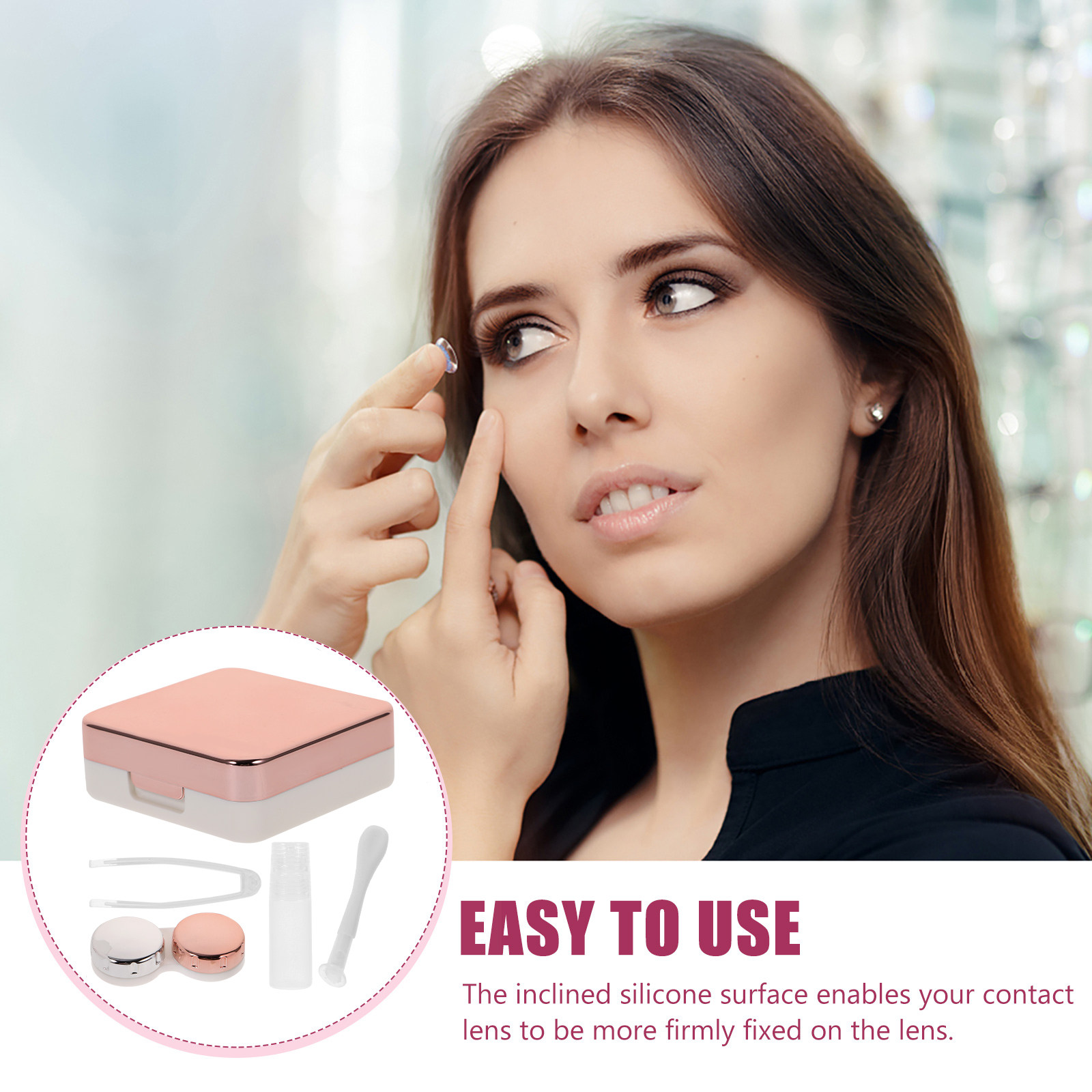 علبة عدسات سفر صغيرة وردية فات - مراجعة Lens Cleaning Kit وسعره