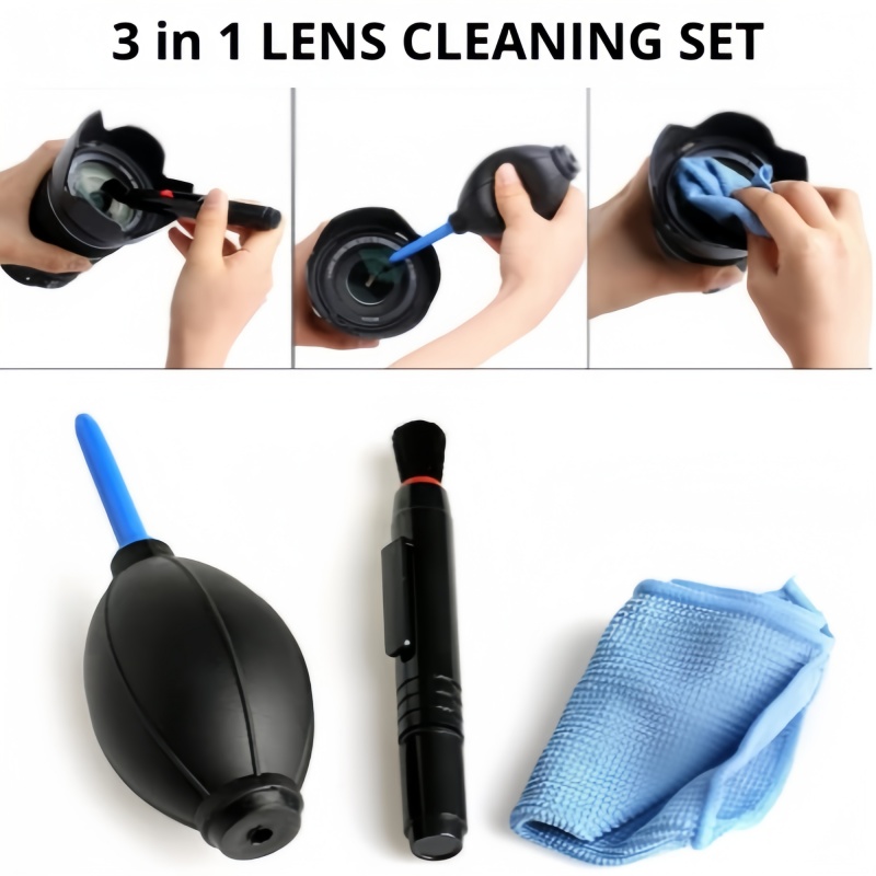 طقم تنظيف 3 في 1: منفاخ هواء،  - مراجعة Lens Cleaning Kit وسعره