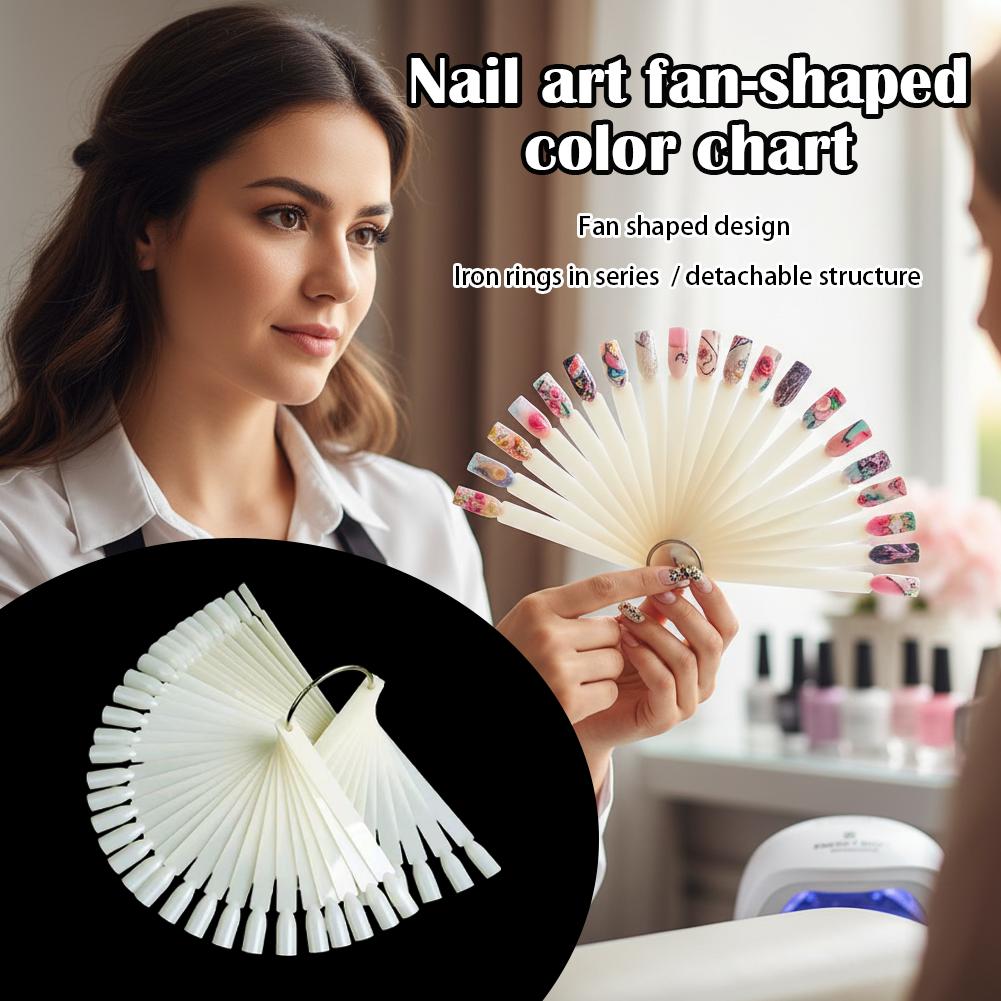 50 قطعة عينة أظافر شفافة، بطاق - مراجعة Color Checker Card وسعره