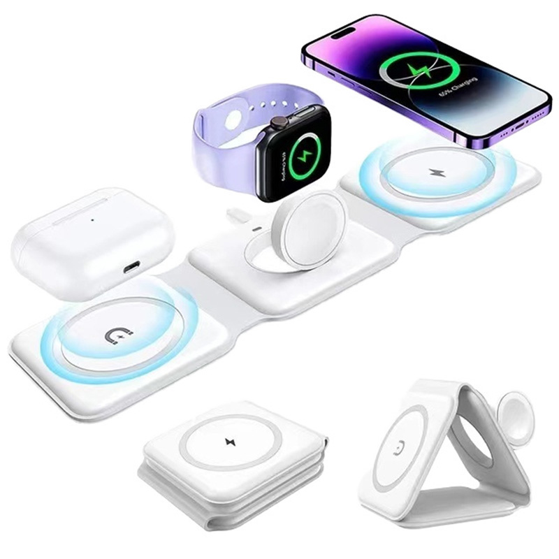 شاحن لاسلكي مغناطيسي 3 في 1 قا - مراجعة Tethering Cable Usb وسعره