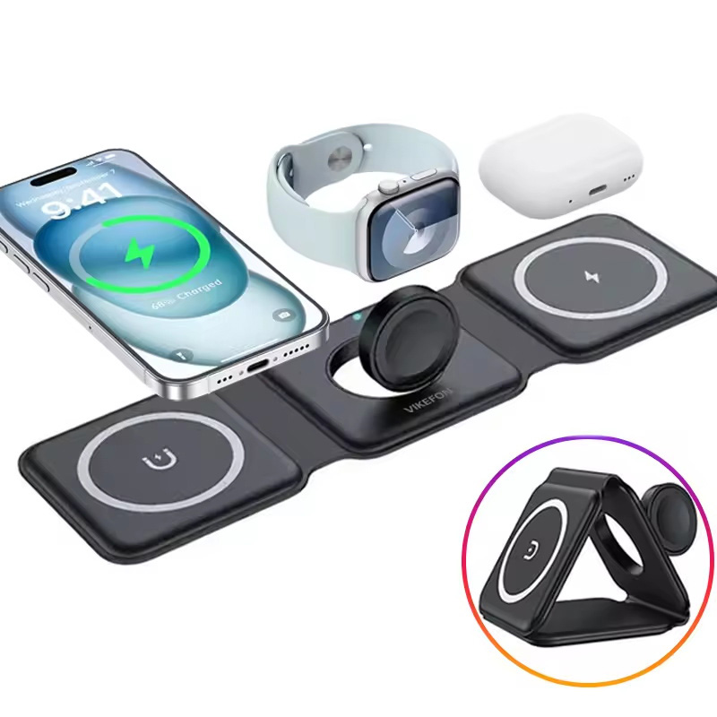 شاحن لاسلكي مغناطيسي 3 في 1 قا - مراجعة Tethering Cable Usb وسعره