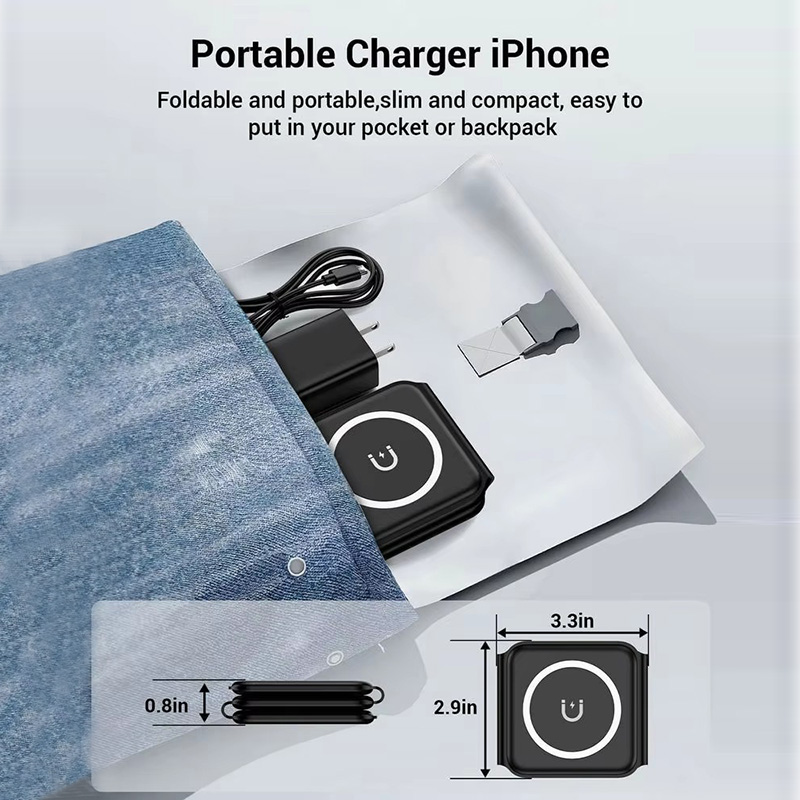 شاحن لاسلكي مغناطيسي 3 في 1 قا - مراجعة Tethering Cable Usb وسعره