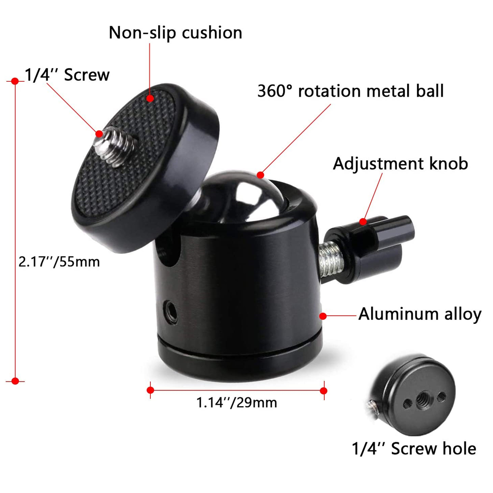 Terebento 1/4 ثقب المسمار تراي - مراجعة Fluid Head Tripod وسعره