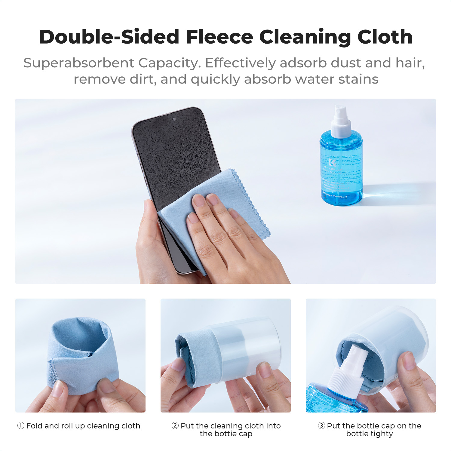 K&F CONCEPT 200 مل سبراي تنظيف - مراجعة Lens Cleaning Kit وسعره