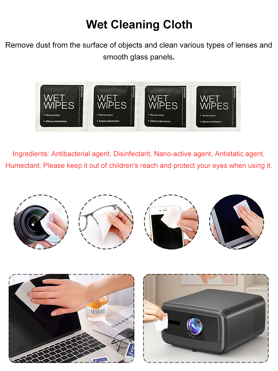 طقم تنظيف الغبار للبروجيكتور،  - مراجعة Lens Cleaning Kit وسعره