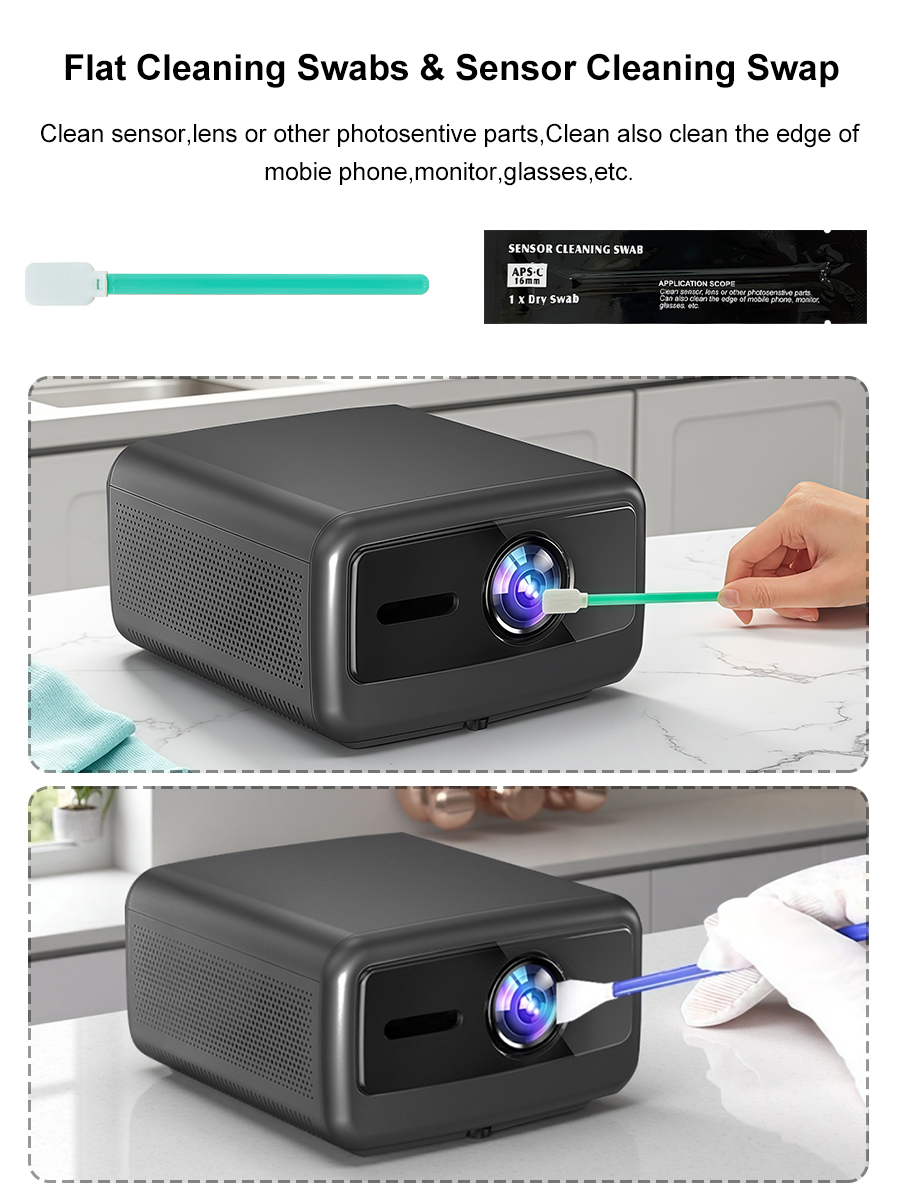 طقم تنظيف الغبار للبروجيكتور،  - مراجعة Lens Cleaning Kit وسعره