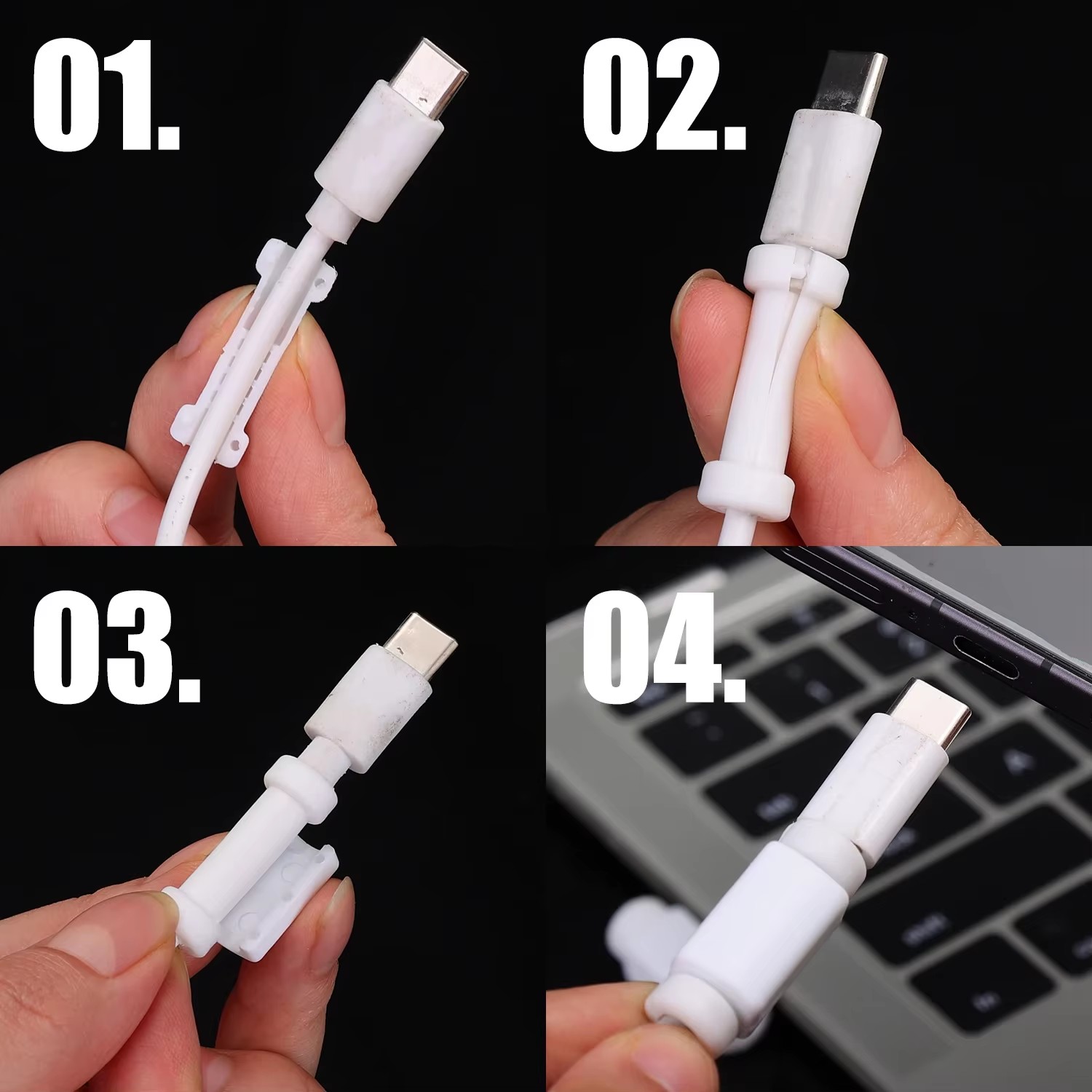 واقي كابل مضاد للكسر، غطاء سيل - مراجعة Tethering Cable Usb وسعره