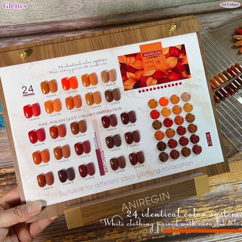طلاء أظافر بني عتيق بـ 24 لونً - مراجعة Color Checker Card وسعره