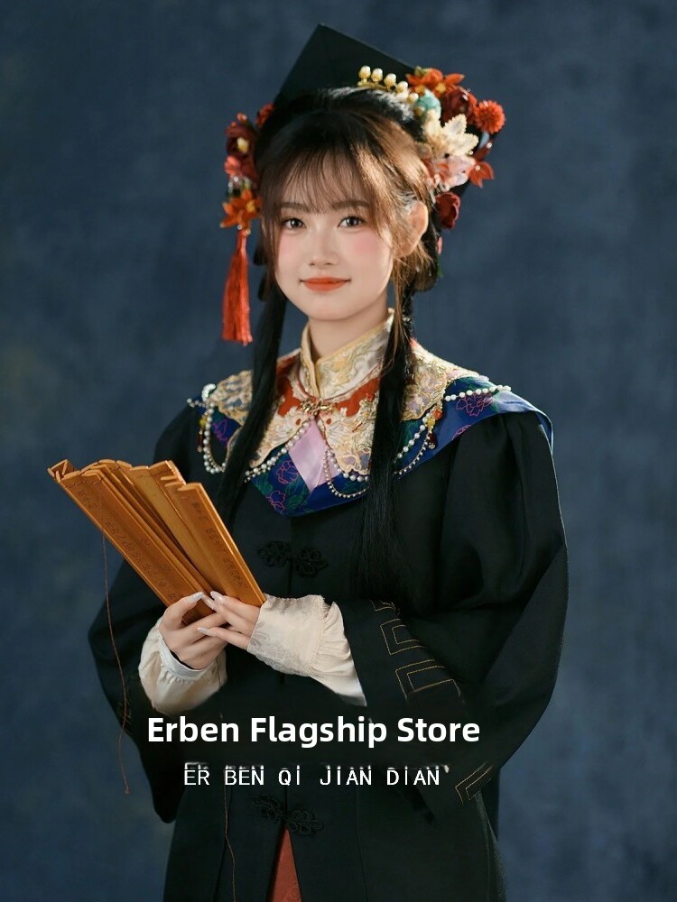 فستان تخرج نسائي بأسلوب هانفو  - مراجعة Photography Studio وسعره