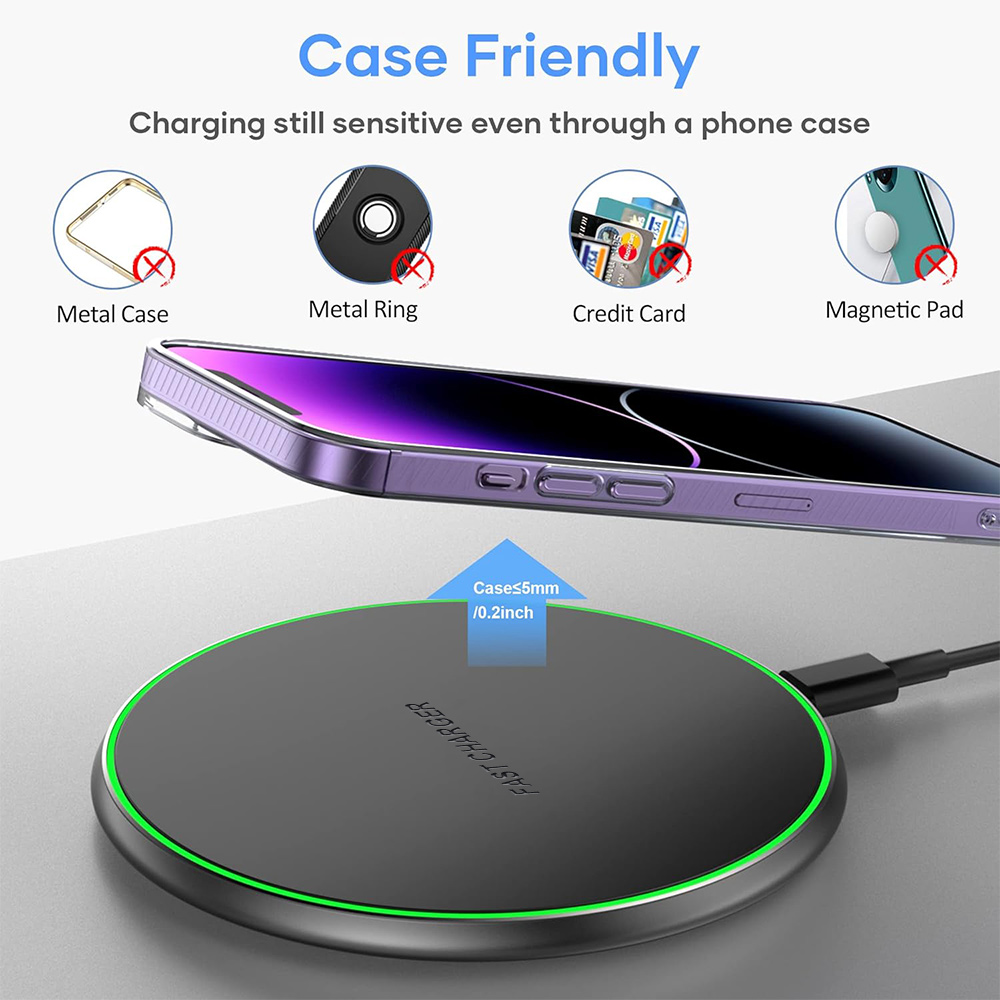 شاحن لاسلكي سريع بقوة 15 واط ل - مراجعة Tethering Cable Usb وسعره