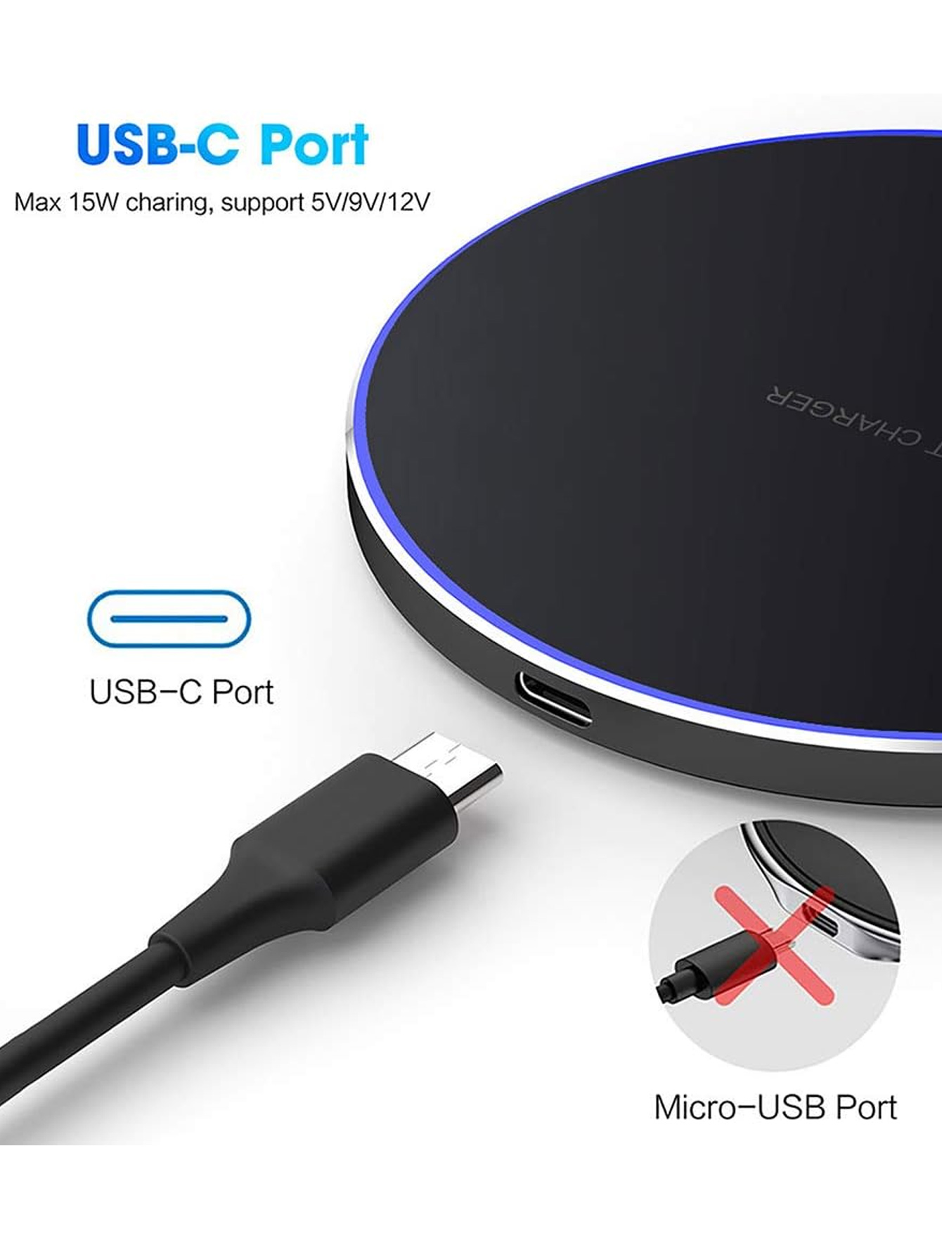 شاحن لاسلكي سريع بقوة 15 واط ل - مراجعة Tethering Cable Usb وسعره
