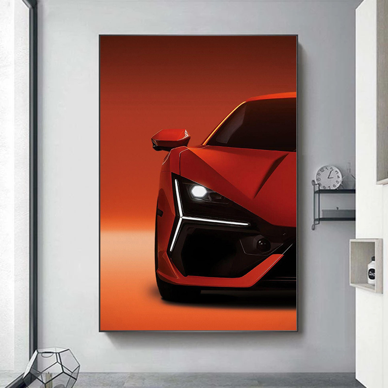 لوحة فنية عصرية لسيارة رياضية  - مراجعة Photography Close Up وسعره